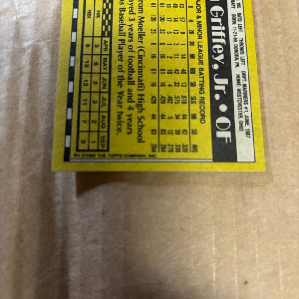 Topps 1990 Ken Griffey Jr. card. #336 - Picture 5 of 6